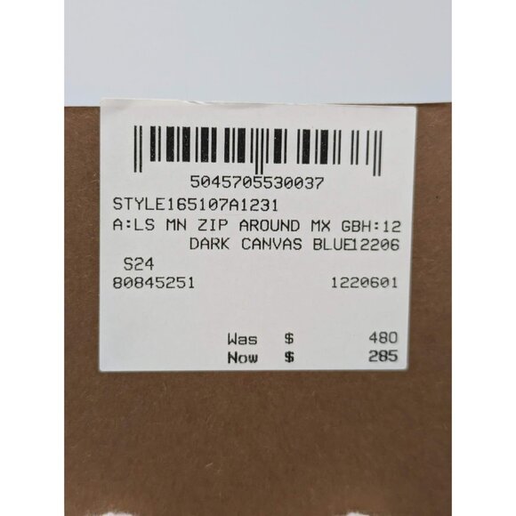 Burberry MN Zip Around Check Canvas Coin Wallet Dark Blue 8084525 - Picture 12 of 12